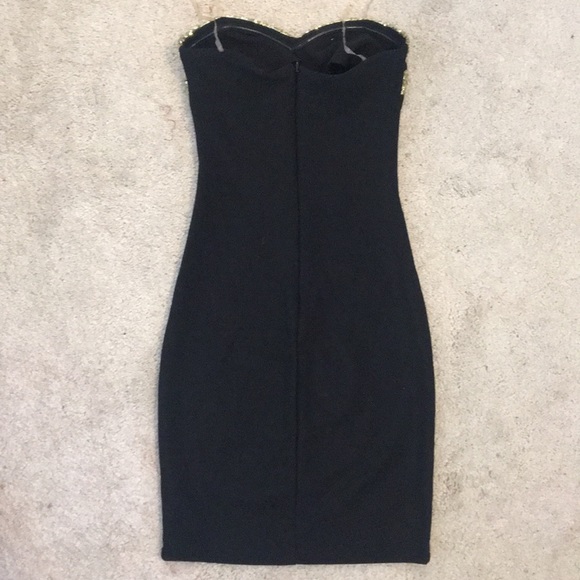 NEW Strapless black mini dress - Picture 3 of 3